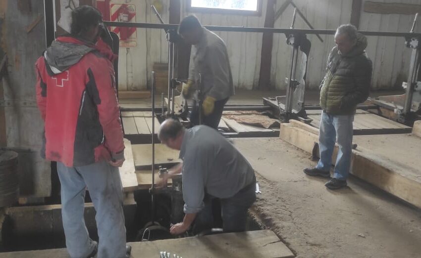  Provincia trabaja en la reactivación del aserradero Corcovado