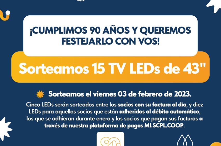  La SCPL cumple 90 años y lo festeja premiando a sus socios al día