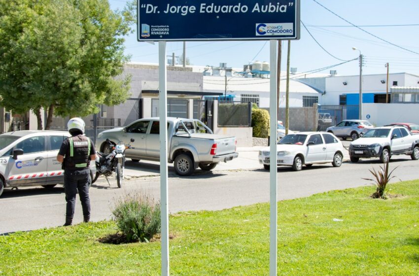  El Municipio participó del homenaje al ex intendente Jorge Aubía con la imposición de su nombre a un boulevard