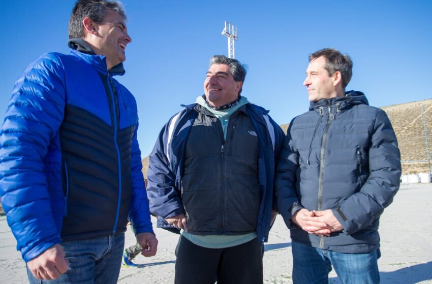  Luque recorrió junto a Martín Cerdá las instalaciones del Club Chenque en Rada Tilly