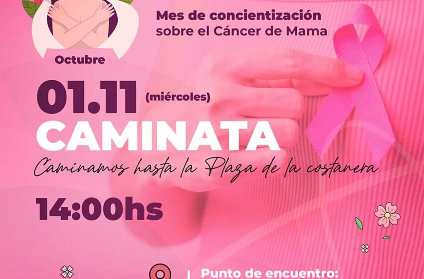  Queremos comunicarles que la Caminata prevista por el Mes de la Concientización del Cáncer de Mama será trasladada al miércoles 01 de Noviembre.