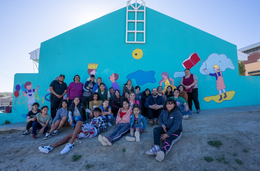  El Municipio inauguró un mural por el Mes de la Familia en el CPB Abásolo