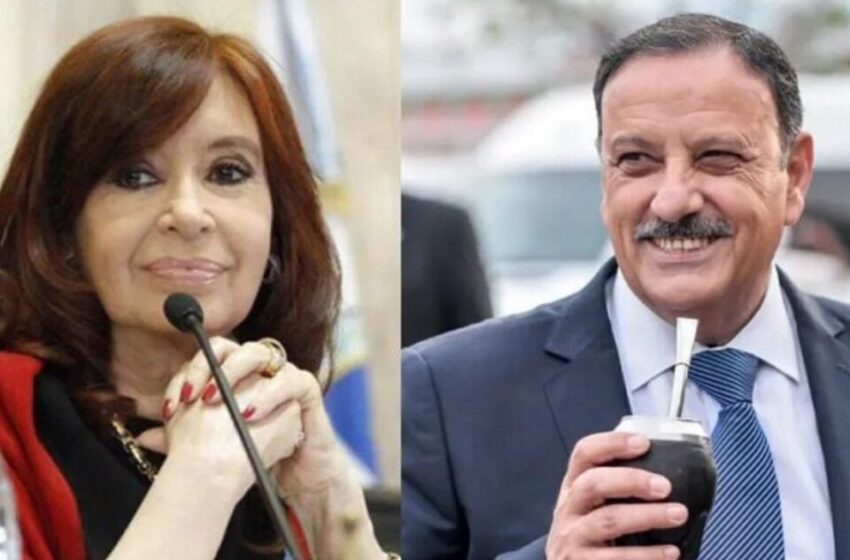  Cristina Kirchner abre el juego y pide que Ricardo Quintela pueda competir en la interna del PJ