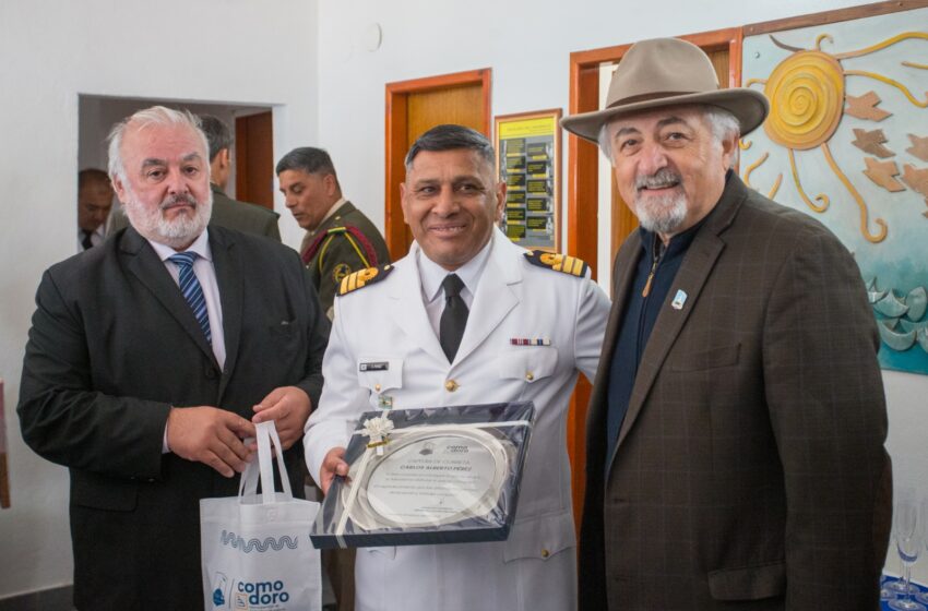  Macharashvili participó del acto de asunción del nuevo jefe del Destacamento Naval de la ciudad