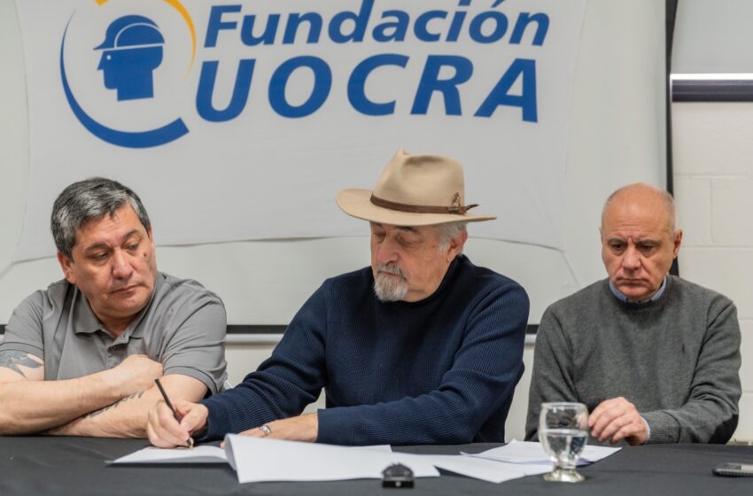  El Municipio firmó un acuerdo con la UOCRA para capacitar a trabajadores de la construcción