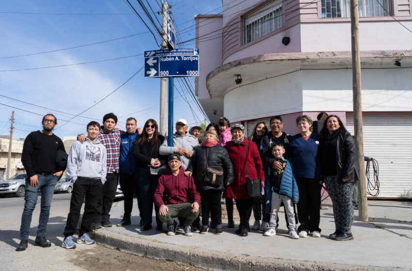  Se impuso el nombre de Rubén Torrijos a una calle de barrio Newbery