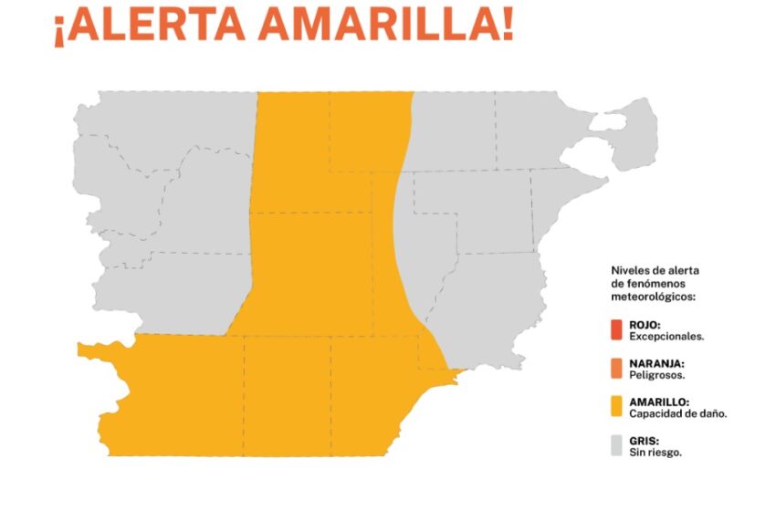  Alerta Amarilla por viento