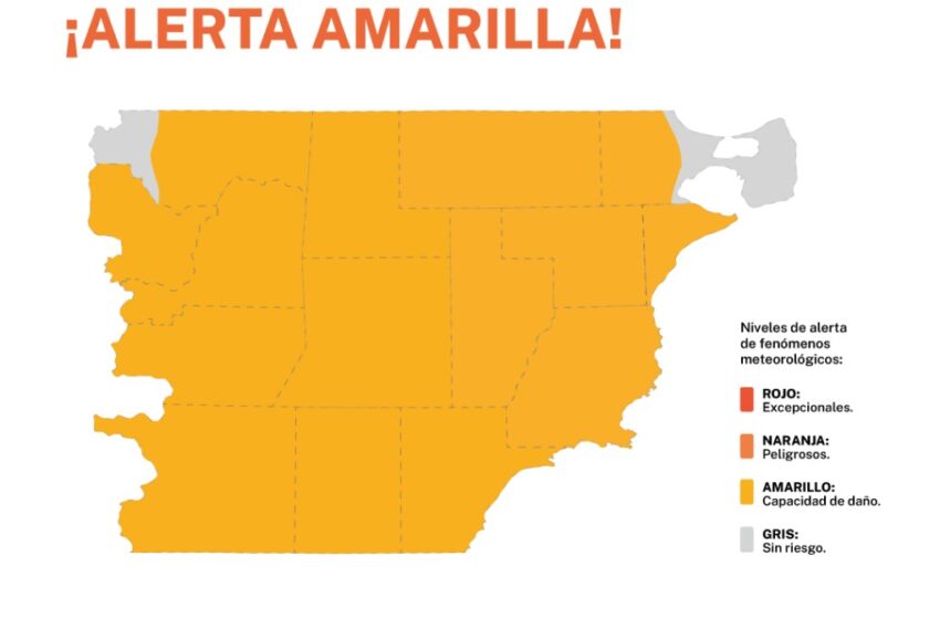  Continua el alerta amarillo por viento