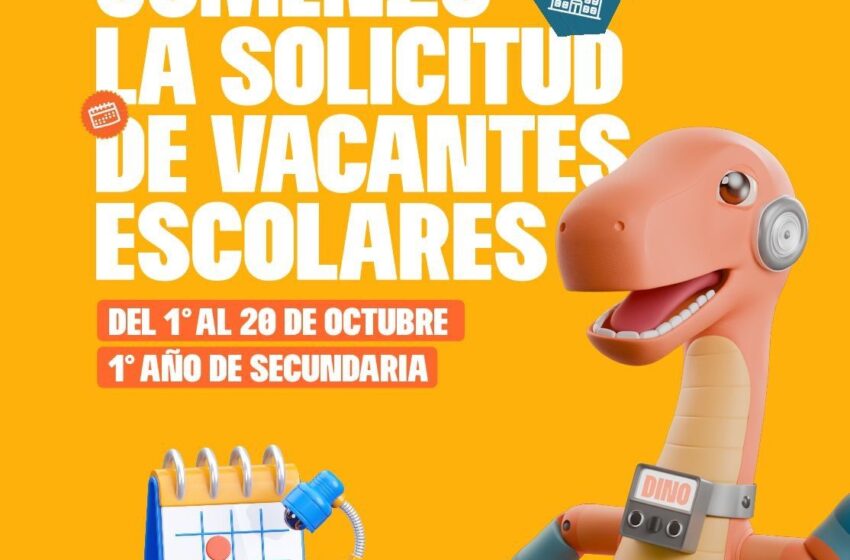 Educación habilita solicitudes de vacantes para el Nivel Secundario 2026
