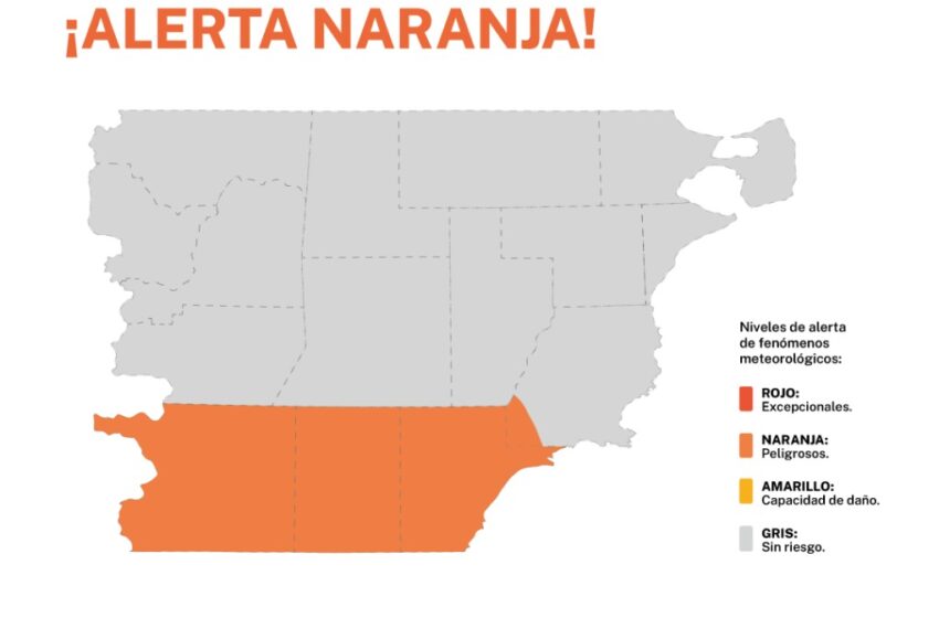  Alerta naranja por viento