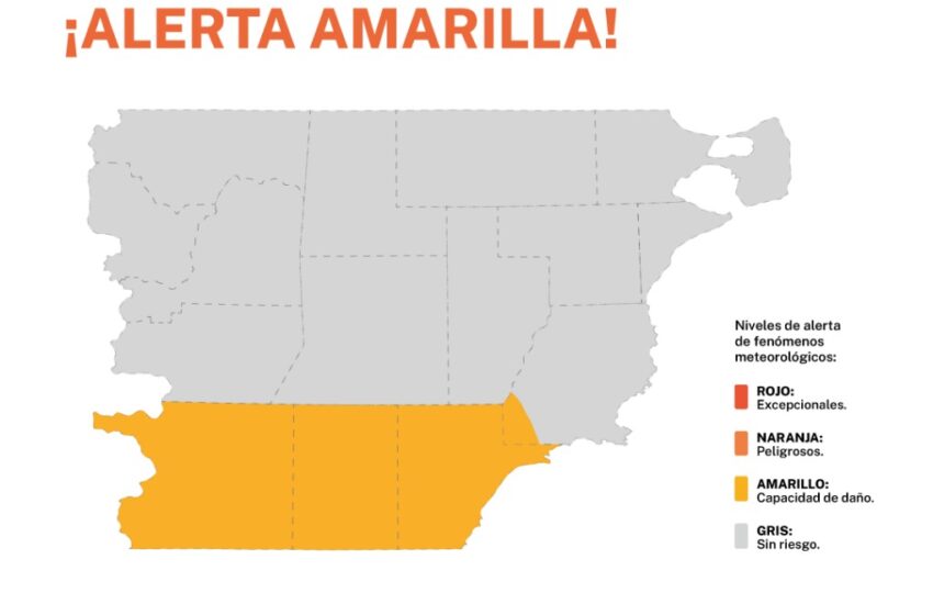  Alerta Amarilla por viento en Comodoro Rivadavia