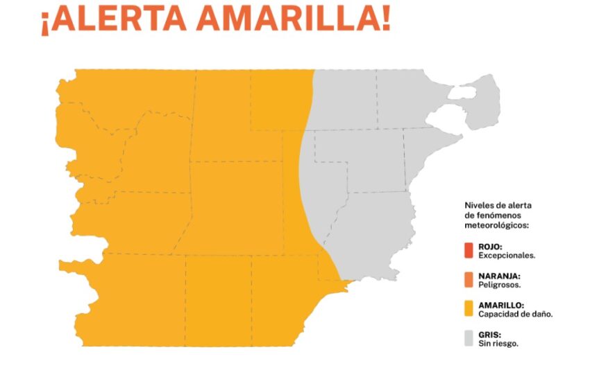  Alerta Amarilla por viento
