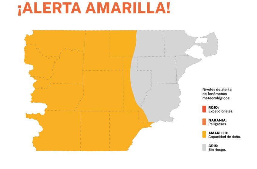  Alerta Amarillo por viento
