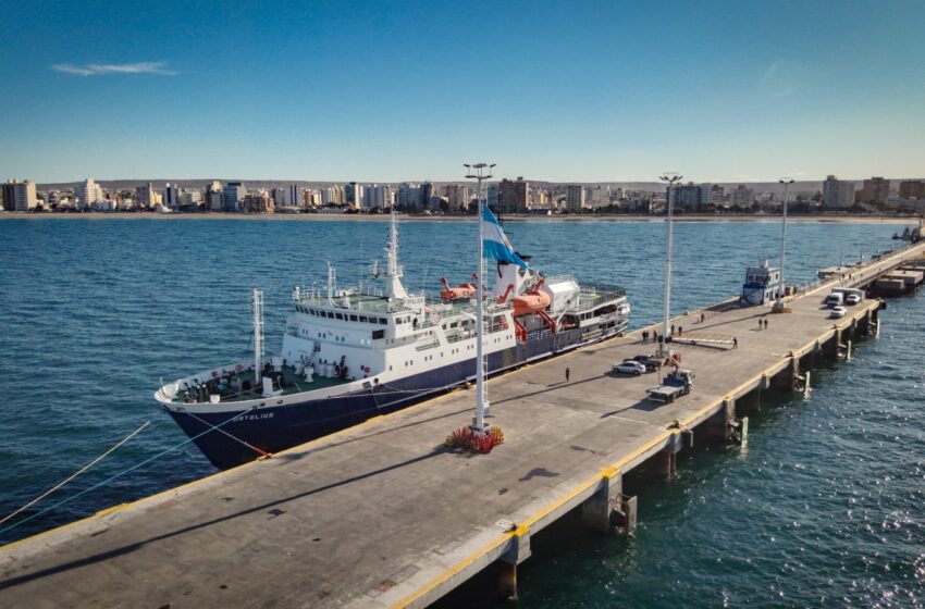  Chubut recibió un nuevo crucero: el buque Ortelius