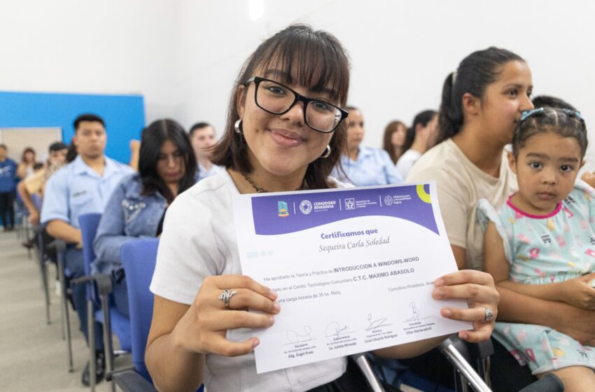  Se realizó una nueva entrega de certificados del Programa de Alfabetización Digital
