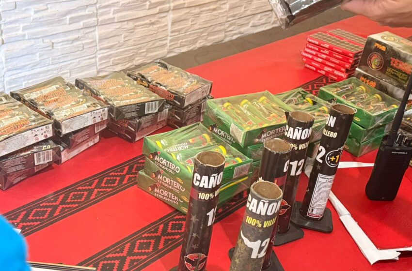  El Municipio allanó diversos puntos de venta ilegal de pirotecnia en Comodoro