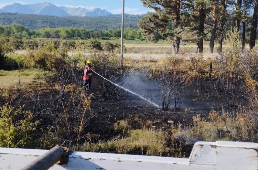  Después de un rápido ataque inicial, Provincia logró contener el incendio forestal en Cholila