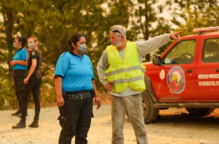  Con un amplio despliegue de recursos, Provincia refuerza el operativo contra el incendio en Puerto Patriada