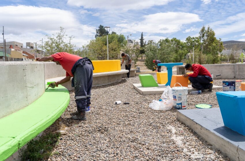  El Municipio intervino la plaza del barrio Quirno Costa