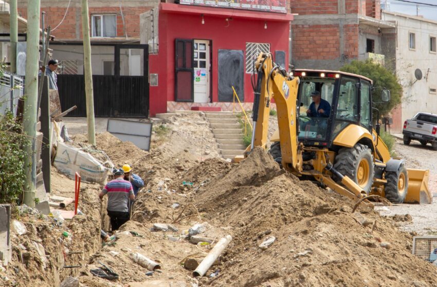  Avanza a buen ritmo la obra de gas en barrio Abel Amaya