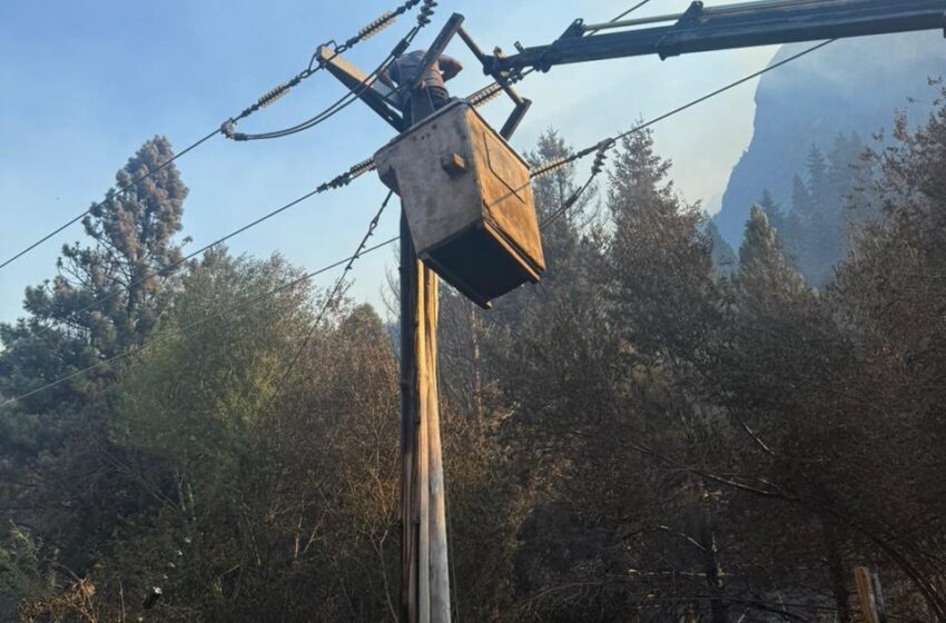  Tras los incendios, el Gobierno del Chubut avanza en la normalización total del servicio eléctrico en la Comarca Andina