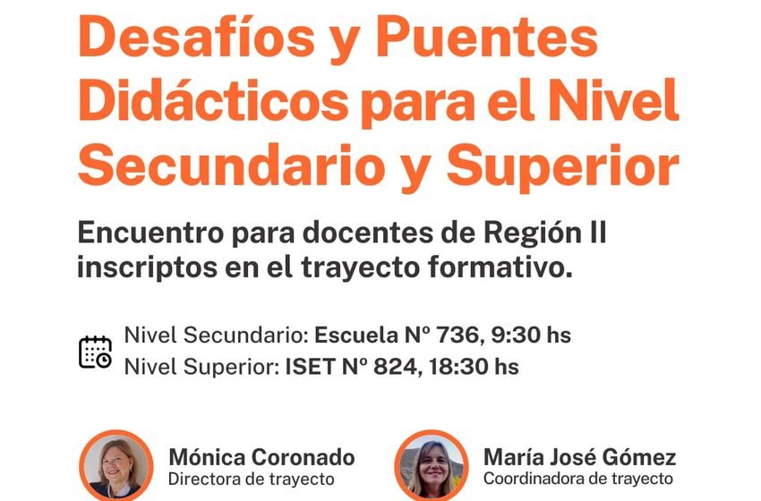  Provincia continúa fortaleciendo la formación docente en los niveles Secundario y Superior