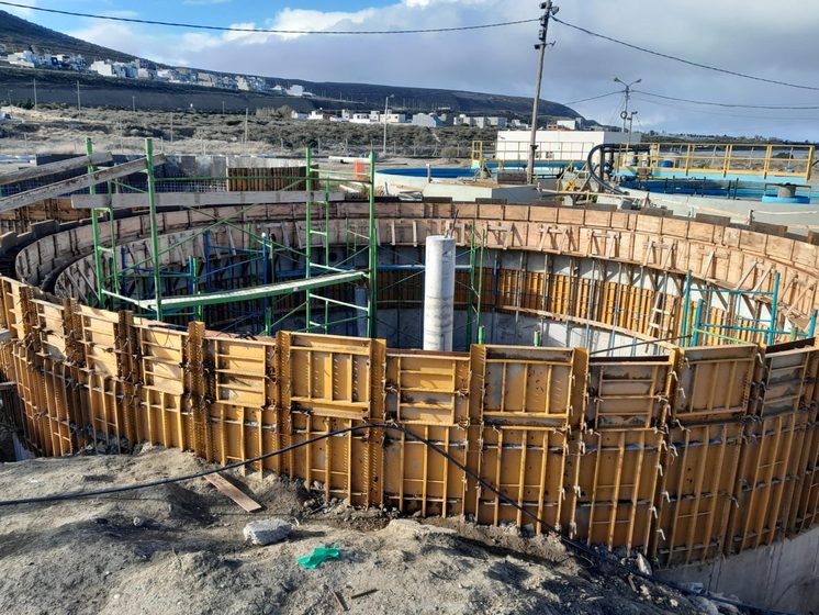  Avanza la ampliación de la Planta de Tratamiento de Efluentes Cloacales de Rada Tilly